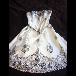 WHBM strapless silk cocktail evening prom dress!!!